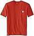 Carhartt Men's 'K87' Workwear Pocket Short-Sleeve T-Shirt, Chili, 2X-Large