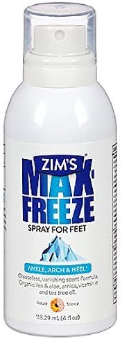 Zims Max-Freeze Maximum Pain Relief Feet Spray 4 oz. by Perfecta Products Inc