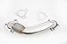 Bolt On Passenger Side Up-Pipe w/ Gaskets For LB7 LLY LBZ LMM LML 6.6L Duramax
