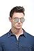 Mens Fashion Brand Rimless Oversized Aviator Protection Mirrored Polarized Sunglasses