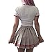Littleforbig Adult Baby Onesie Diaper Lover (ABDL) Snap Crotch Romper Onesie Pajamas – Cosplay Magic School Onesie Red Set