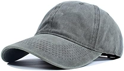Unisex Washed Dyed Cotton Adjustable Solid Baseball Cap