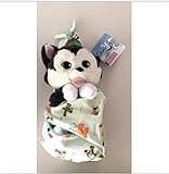 Disney Parks Cat Kitten Baby Figaro in a Pouch Blanket Plush Doll