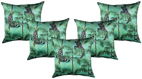 The Zebra Squad Print Cushion Cover - 16" x 16", Set of 5