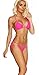 COQUETA SWIMWEAR BRAZILIAN sexy BIKINI teeny thong Triangle top Set Bottom PINK-MD