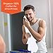 TALVANIA Cotton Washcloths - 13” X 13” 100% Pure Ring Spun Cotton Towels 600 GSM Soft and Absorbent, Long Lasting, Pack of 12 Face Wash Towel (White)