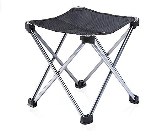 Portable Folding Tripod Camping Chair Stool For Traveling Camping Beach Outdoor Fishing Hunting Golfing (Black)