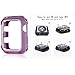 Compatible Apple Watch Band with Protector 38mm, MAIRUI Bumper Case Shockproof Rugged with Silicone Strap for Apple Watch Series 3/2/1, iWatch Sport/Edition/Nike+ (Purple)