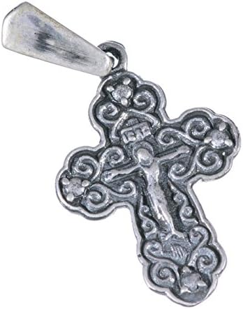 Sterling Silver 925 Vintage Blessed Certificated Orthodox Cross From Jerusalem