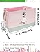 LANGYASHAN Rectangular Storage Bin Collapse Canvas Fabric Cartoon Storage Basket with Handles for Organizing Home Kitchen Boys and Girls Toys Office Closet Shelf Baskets (Girl)