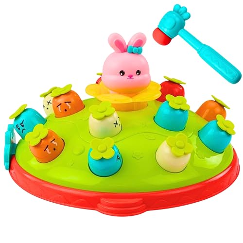 Bate Toupeira Infantil Eletrônico com Martelo — Luz e Som, Desenvolvimento Sensorial e Coordenação Motora, Para Crianças 3 a 6 Anos, Presente de Aniversário e Natal