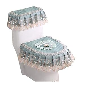 Xiaojie Love toilet cover stof cover doek driedelige wc-bril stofdicht toilet cover, A
