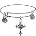 Bangle Bracelet and Cross Charm