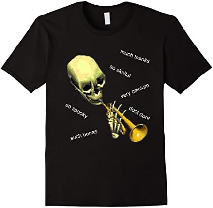 Men's Mr Skeltal Doot &amp; Meme | Funny Bones &amp; Calcium T-Shirt XL Black