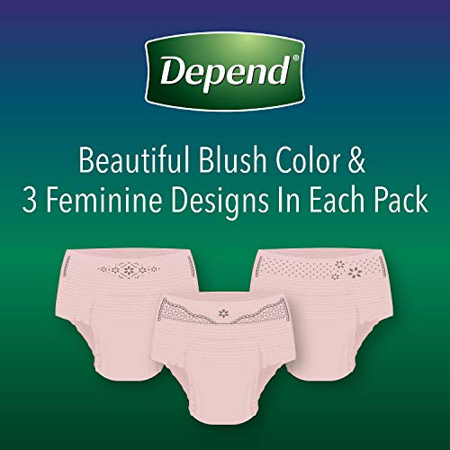 4 Depend+Incontinence+Underwear+Disposable+Overnight