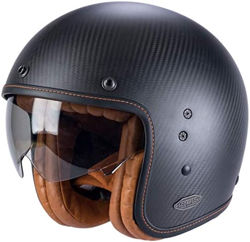 Motorcycle helmets Scorpion BELFAST CARBON Black Mat, Noir, XL