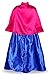 JerrisApparel Snow Party Elsa Dress Queen Costume Princess Anna Girls Dress Up (6-7, Anna)