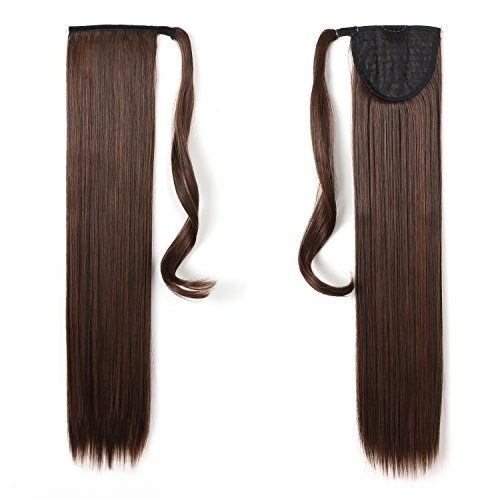 Onedor 24" straight wrap around ponytail extension…