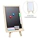 MyGift Small Wood Chalkboard Easel, Whiteboard Stand w/Chalks, Magnets & Marker