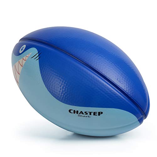 Chastep Toy Balls for Toddlers, 6 inch Training Football Indoor & Outside Play Bounce Foam, Laughing Shark - Thumbnail 2