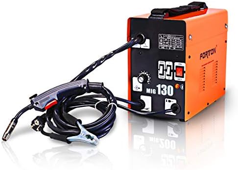 半自動溶接機 Forton Japan Mig130 溶接機 半自動 家庭用 100v Mig溶接機 ノンガス コンパクト半自動