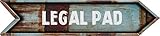 Any and All Graphics LEGAL PAD Vintage Rustic look