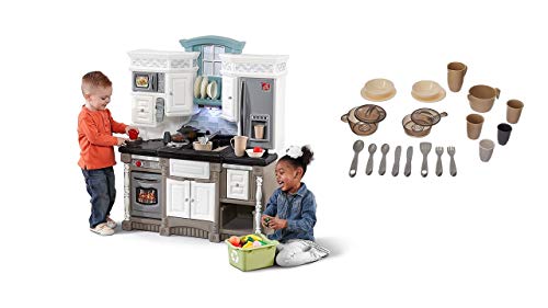 Step2 Lifestyle Dream Kitchen Plastic Toy Play Kitchen With 37