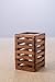 Rusticity Indian Sheesham Decorative Mesh Design Wooden Pen, Pencil Holder/Handmade Traditional Storage Organizer for Desk, School Supplies, Office Table, Home Gift for Birthday 2.75 x 2.75 x 4.25 in