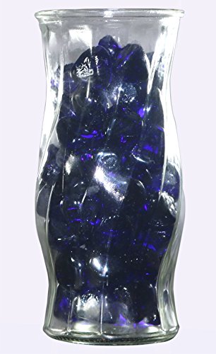 Distinctive Glass Jewels for Vase Filler, Table Scatter or other Beautiful Accents (2.2 Pounds, Cobalt Blue)