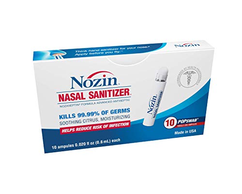 Nozin Nasal Sanitizer Antiseptic Popswab Ampules 10ct Pack Kills 99 99 Of Germs Lasts Up To 12 Hours Alcohol Based 62 Pricepulse Nozin Nasal Sanitizer Antiseptic Popswab Ampules 10ct Pack Kills 99 99 Of Germs Lasts Up To 12 Hours Alcohol Based 62 Pricepulse