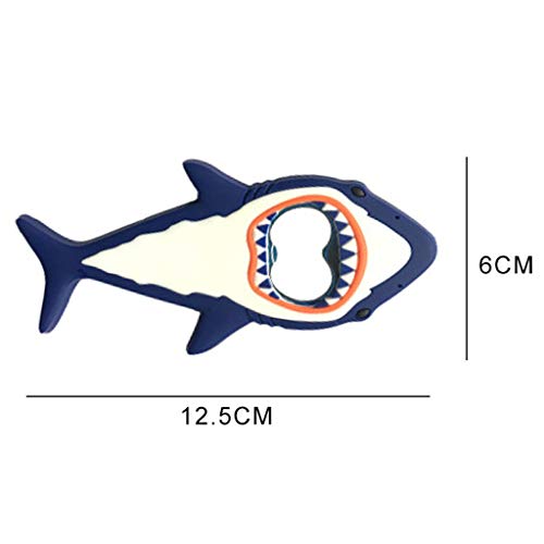 Wendyy Bottle Opener Multi Function Can Opener Bottle Opener with Silicone Handle Easy to Use for Children, Adult and Elderly (Blue)