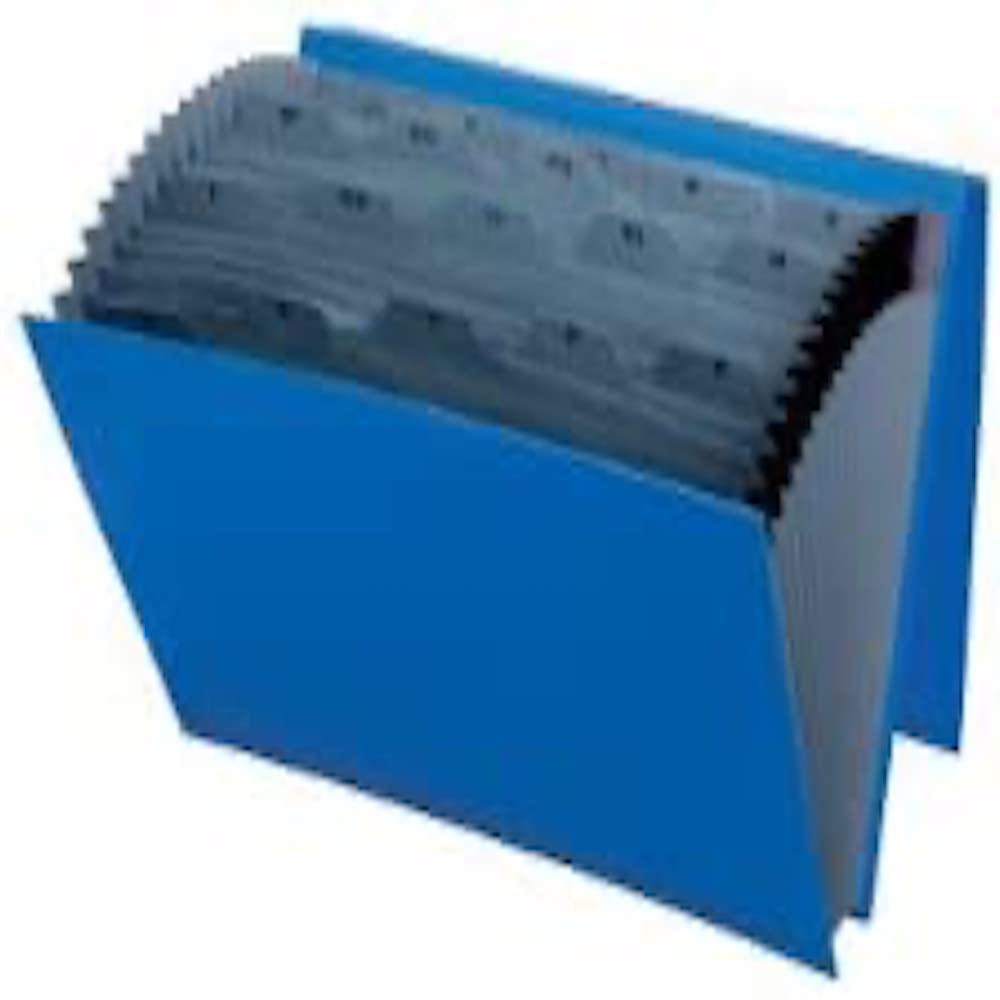 Office Depot Expanding File A-Z Foolscap Blue Cardboard, A-Z Tabs