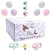 Kids Mermaid Bath Bombs Super Fun Gift Set Fizzies Bubble Bath with Surprise Toys Inside Each Fizzy Bomb, Kid Safe, Natural and Organic Essential Oils, 6x5oz XL Bathbombs USA Handmade with 100% Love