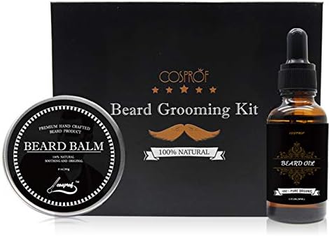 Beard Grooming Kit For Men - Rapid Beard Grooming Kit,Natural Beard Oil & Beard Balm Genkent Gift Box