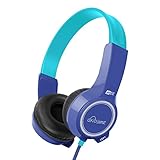 MEE audio HP-KJ25-BL-MEE KidJamz 2 Lightweight & Durable Safe Listening Headphones for Kids with Volume-Limiting Technology (Blue)