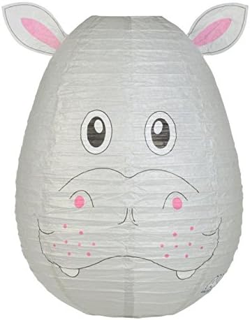 Hippo Lampshade Decorative Animal Lampshades for Children bedroom playrooms baby nursery lighting Fun and vibrant colours makes Pendant lights and Ceiling shades something special and a great gift