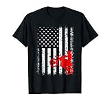 Vintage Dirt Bike Silhouette American Flag Tshirt Biker Love