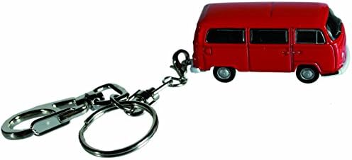 Perfect Idea For Christmas, Xmas, Stocking Fillers, Birthdays, Easter, Toys & Games Age 5+ Present Gift - Top Reviewed Remember The 60´s Red VW T2 1972 Bus Campervan Keychain Keyring - Boys Children Boy Child Kids - One Supplied