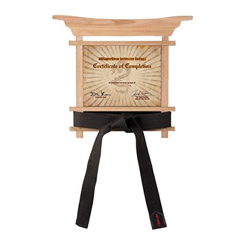 Martial Arts Black Belt Certificate Display Sporting Goods Combat