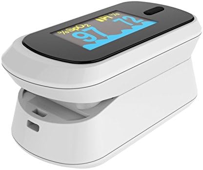 Oxywatch Fingertip Pulse Oximeter (White and Black)