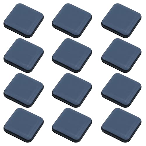 Antrader 12Pack Heavy Duty Adhesive Furniture Slider for Carpet 1.2" x