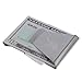 S-shine Slim Double Sided Money Clip Stainless Steel Money Wallet Clips Money Folder Wallet Coin Holder Credit Card Holder (Stainless Silver)