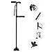 Medical Convenient Two-Handle Walking Cane Lightweight Walking Stick with Adjustable LED Lights and Stable Quad Cane Base