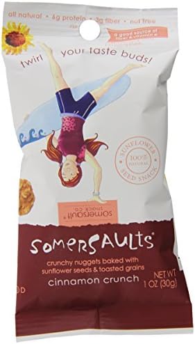 Somersaults Single Serve Crunchy Nuggets, Cinnamon Crunch, 6 Count (Pack of 6)