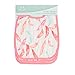 aden + anais Snap Bib, 100% Cotton Muslin, Soft Absorbent 3 Layers, Adjustable, 9” X 13”, 3 Pack, Pink Floral, Petal Blooms