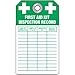 First Aid Kit Inspection Tag
