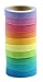 massmall Rainbow tape Washi Tape Masking Decorative Tapes for DIY Scrapbooking Crafts Wrapping Thin 12 Rolls