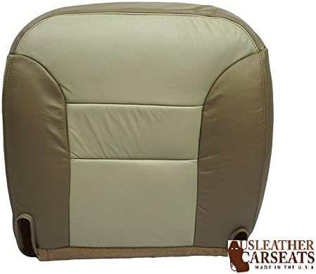 2000 Chevy Tahoe Z71 4X4 Heated Seats Driver Bottom Leather Seat Cover In Two Tone Tan