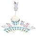 Fun Express - Lil' Llama Cupcake Collar With Pick for Birthday - Party Supplies - Serveware & Barware - Picks & Stirrers & Parasols - Birthday - 100 Pieces primary