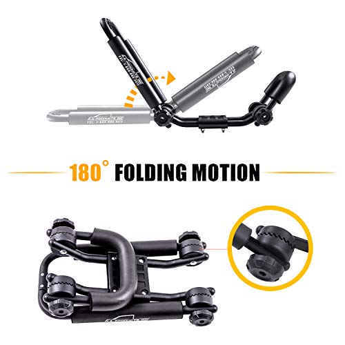 AARacks Double Folding JBar Rack for Kayak Carrier Canoe Boat Paddle